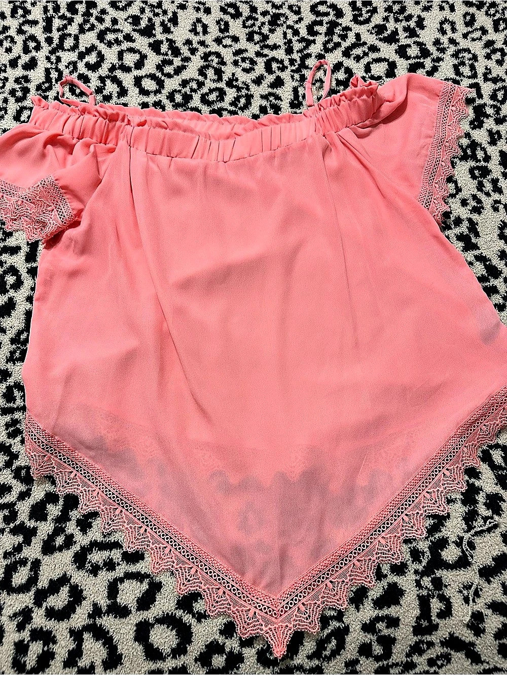 by&by Pink Lace-Trim Camisole Size XXL Like New
